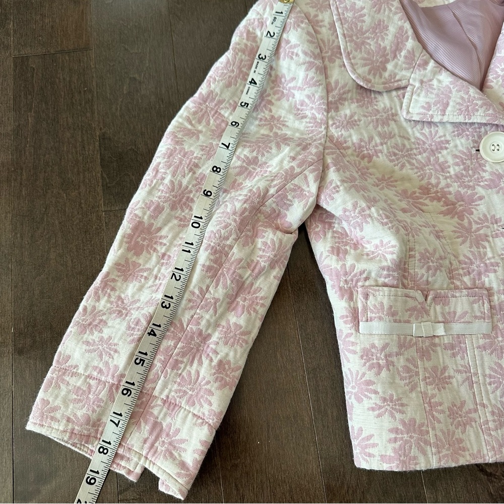 Vintage Dalia Y2K Tapestry Floral Blazer Girly Romantic Jacquard Cottagecore 10 - Picture 6 of 9